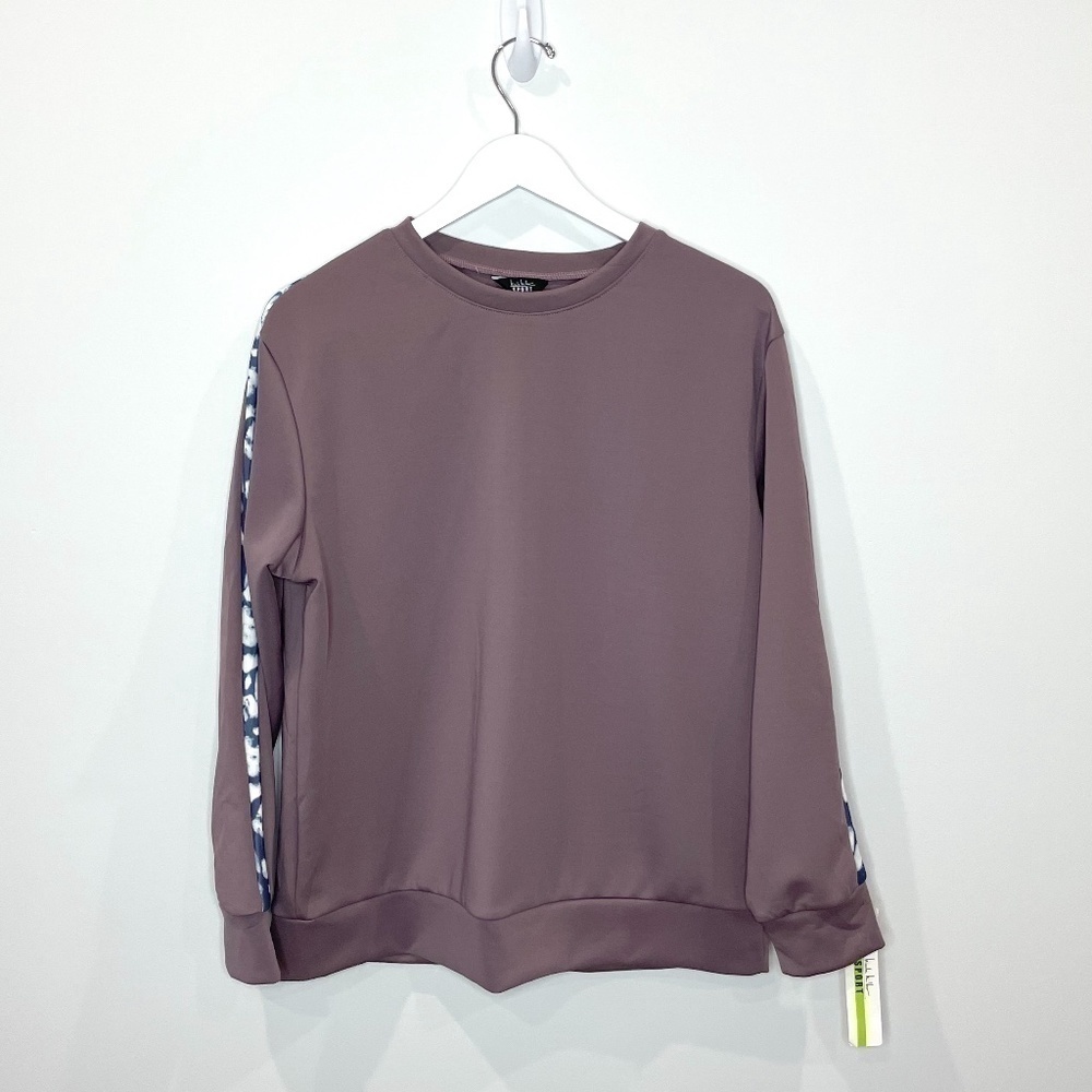 Nicole Miller Sport Purple Active Pullover Sweater